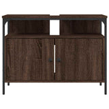 Bathroom Sink Cabinet Brown Oak 80x30x60 cm Engineered Wood 842445