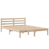 Bookcase Bed without Mattress 150x200 cm King Size Solid Wood Pine 3321940