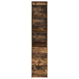 Highboard Smoked Oak 37.5x35x180 cm Engineered Wood 861665