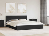Bed Frame with Drawer Black 160 x 200 cm Engineer Wood 3411097