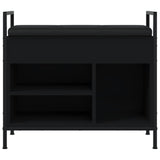Shoe Bench Black 65.5x32x57.5 cm Engineered Wood 835202