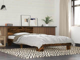 Bed Frame with Headboard Smoked Oak 80 x 200 cm Engineered Wood 8009090