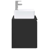 Bathroom Furniture Set Black Engineered Wood 3404321