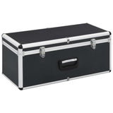 Storage Cases 2 pcs Black Aluminium 91851