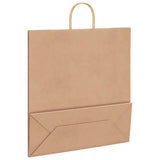 Paper Bags 250 pcs with Handles Brown 45x17x48 cm 4101597