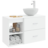 Bathroom Furniture Set 2 pcs White Engineered Wood 3403872
