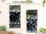 Wall Mounted Plant Stands Set of 2, Fir Wood Flower Stand with Shelves and Slatted Trellis for T3398P325123
