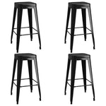 5 Piece Bar Set White and Black 3057429