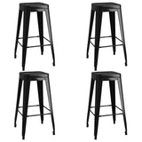 5 Piece Bar Set White and Black 3057429