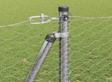 Hexagonal Fence with Concrete Base 50 x 1.2 m Galvanised Steel 3353840