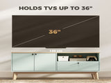 TV Stand Cabinet for Television up to 36 Inch, Modern TV Unit 2 Doors, Entertainment Center T3398P555863