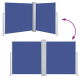 Retractable Side Awning Blue 100x600 cm 48446