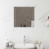LED Bathroom Mirror Transparent 50 x 50 cm Tempered Glass 42045770