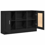 Sideboard Black Oak 120 x 30.5 x 70 cm Engineered Wood 862521