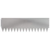 Lawn Edging 20 pcs 103 x 30 cm Steel Silver 8008513