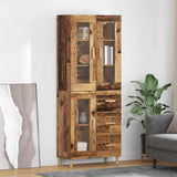 Highboard Old Wood 69.5 x 34 x 180 cm Engineered Wood 3415659