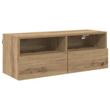TV Wall Cabinets Wall-mounted 2 pcs Artisan Oak 80 x 30 x 30 cm 882931
