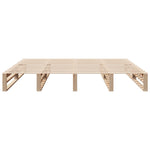 Bed Frame without Mattress 200x200 cm Solid Wood Pine 3306507