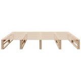 Bed Frame without Mattress 200x200 cm Solid Wood Pine 3306507