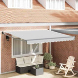 Retractable Awning Anthracite 300 x 250 cm Aluminium 362031
