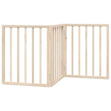 Dog Gate Foldable 3 Panels 150 cm Poplar Wood 352172