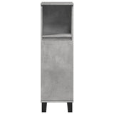 Bathroom Cabinet Concrete Grey 30x30x100 cm Engineered Wood 857210