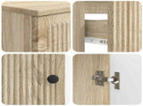 4 Piece Bathroom Cabinet Set EDE Sonoma Oak Engineered Wood 3417902