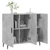 Sideboard Concrete Grey 90x34x80 cm Engineered Wood 828128