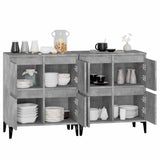 Sideboard 2 pcs Concrete Grey 60x35x70 cm Engineered Wood 3185763