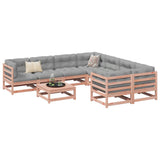 9 Piece Garden Sofa Set Solid Wood Douglas Fir 3299368