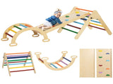 5-in-1 Toddler Climbing Frame with Ramp, Arch, for 18-48 Months, Multicoloured T3398P425410