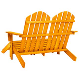 Garden Chair Orange Solid fir wood Large Detachable 315918
