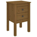 Bedside Cabinets 2 pcs Honey Brown 40x35x61.5cm Solid Wood Pine 813696