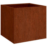 Planters 2 pcs 42x40x39 cm Corten Steel 821550