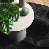 Shaggy Rug High Pile NAVARRA Black 240x240 cm Polyester 4102926