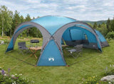 Side Tent with Roof Blue 410 x 410 x 250 cm Polyester and Steel 42028682