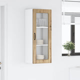 Wall Glass Cabinet PORTO Artisan Oak 40 x 31 x 100 cm 885454