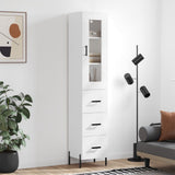 Highboard White 34,5x34x180 cm Engineered Wood 3199241