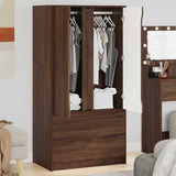 Bathroom Cabinet Brown Oak 79.5 x 49 x 156 cm Engineered Wood 3406252