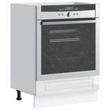 Oven Cabinet Porto High Gloss White Engineered Wood 853999