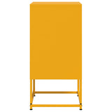 ZNTS Bedside Cabinets 2 pcs Mustard Yellow 36x39x78 cm Steel 846573