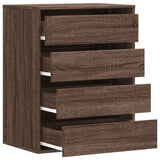 Corner Chest of Drawers Brown Oak 60x41x76 cm Engineered Wood 852876