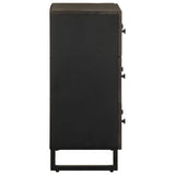 Sideboards 2 pcs Black 60x33x75 cm Solid Wood Mango 3309998