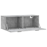 Wall Cabinet Concrete Grey 100x36.5x35 cm Engineered Wood 830152