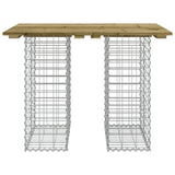 Garden Table Gabion Design 100x70x72 cm Impregnated Wood Pine 834367