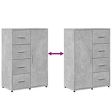 Sideboard Concrete Grey 60x31x84 cm Engineered Wood 840509