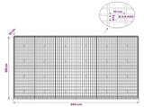 Gabion with 3.5 mm Wire and 5x10 cm Mesh 300x30x200 cm 3462768
