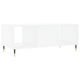 Coffee Table White 102x50x40 cm Engineered Wood 829276