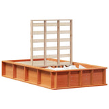 Bed Frame Wax Brown 90 x 190 cm Solid Pine Wood 3385741