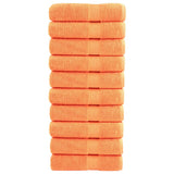 Premium Hand Towels SOLUND 10 pcs Orange 50x100 cm 600 gsm 137379